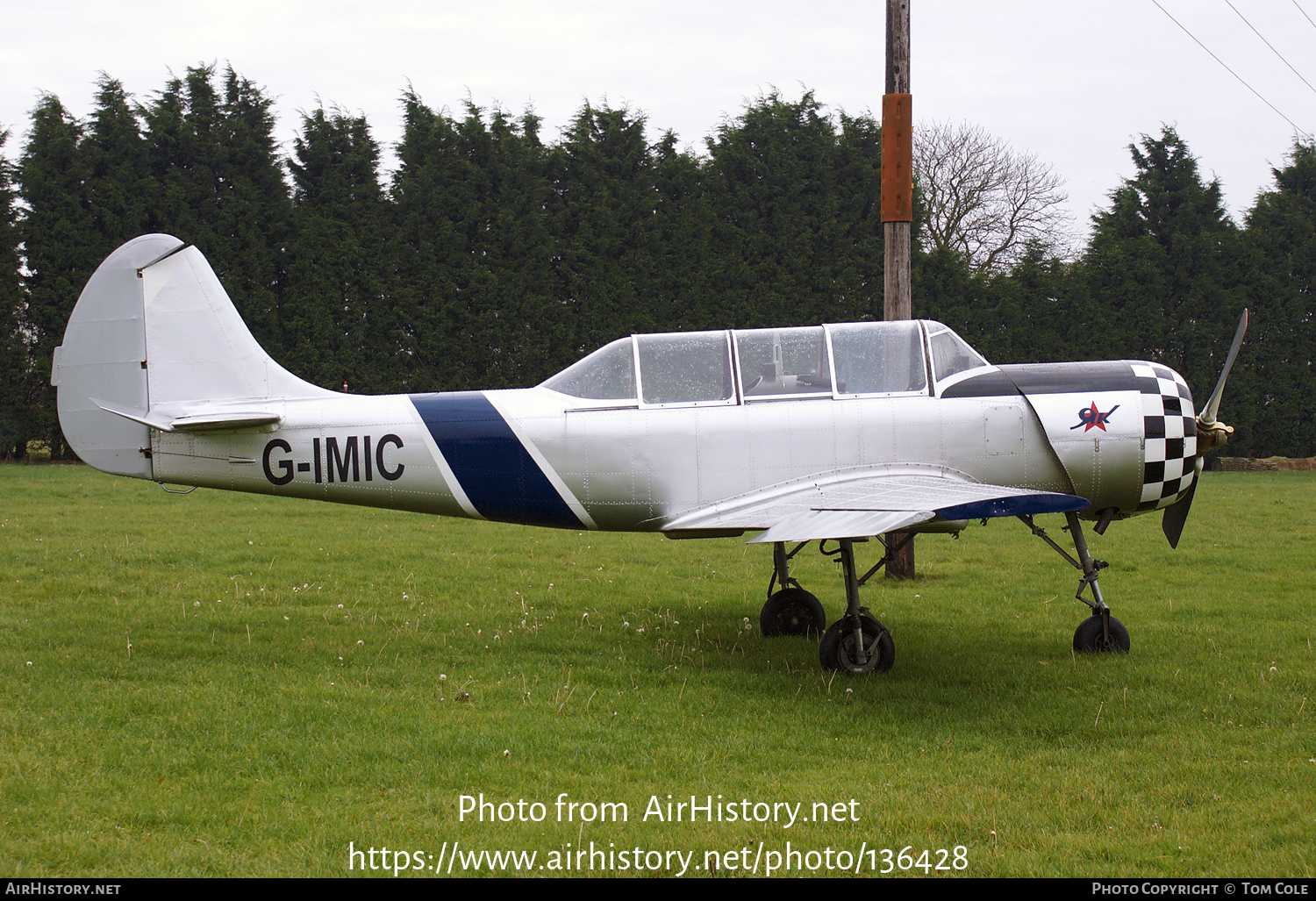 Aircraft Photo of G-IMIC | Yakovlev Yak-52 | AirHistory.net #136428