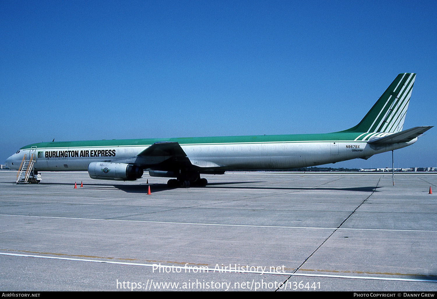 Aircraft Photo of N867BX | McDonnell Douglas DC-8-63(F) | Burlington Air  Express  #136441