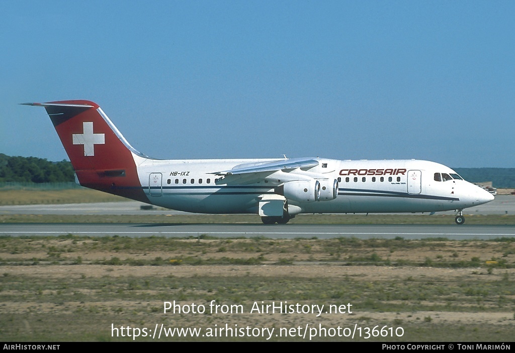 Aircraft Photo of HB-IXZ | British Aerospace BAe-146-300 | Crossair | AirHistory.net #136610