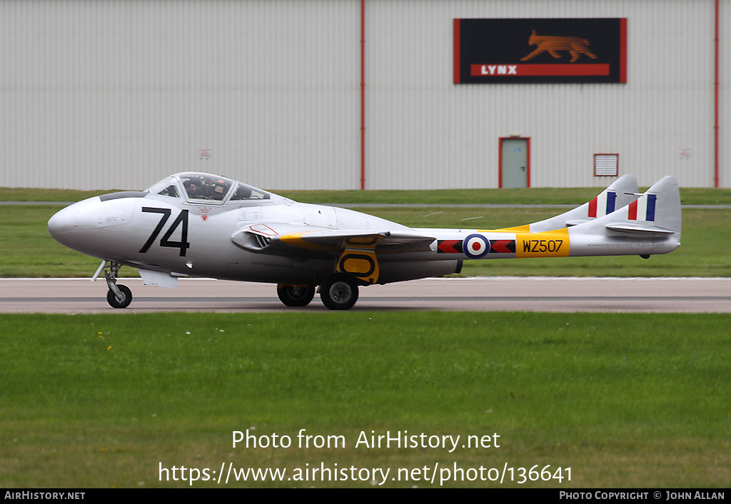 Aircraft Photo of G-VTII / WZ507 | De Havilland D.H. 115 Vampire T11 | UK - Air Force | AirHistory.net #136641