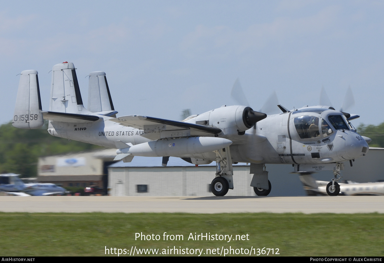 Aircraft Photo of N10VD / 0-15958 | Grumman OV-1D Mohawk | Commemorative Air Force | USA - Army | AirHistory.net #136712