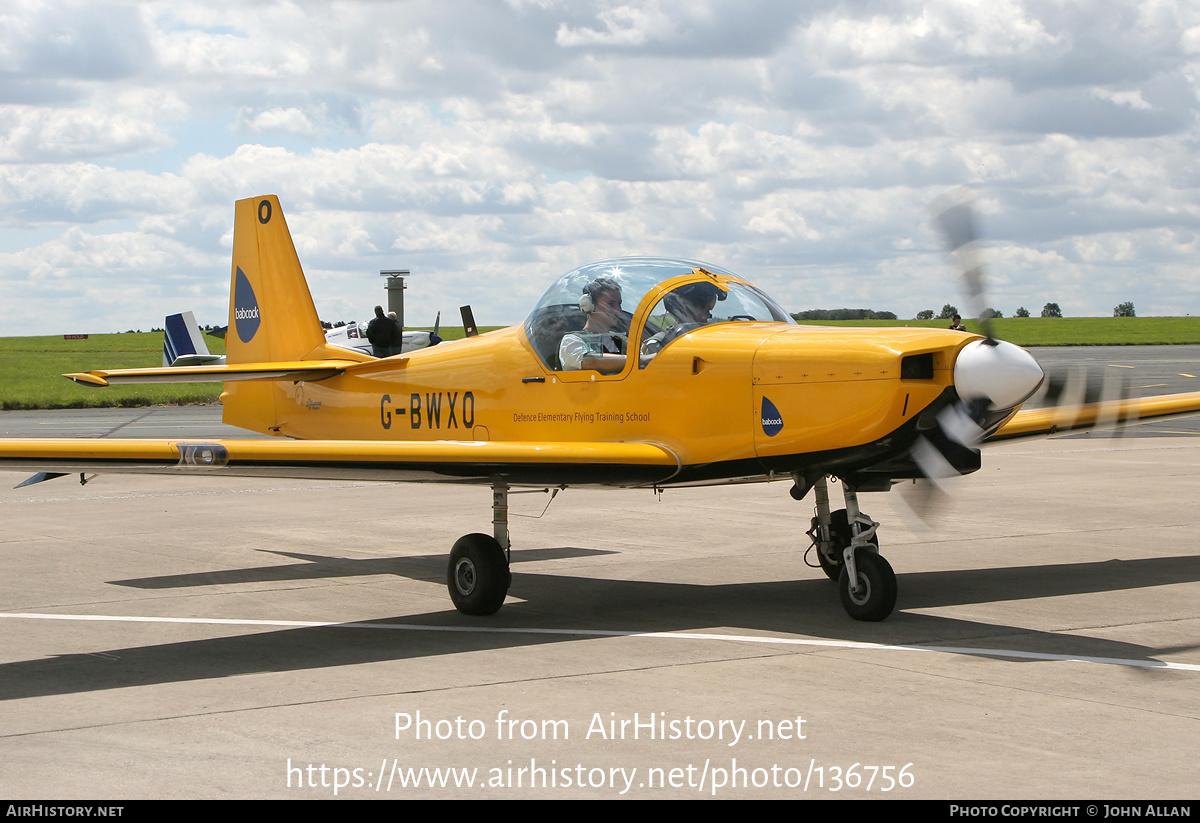 Aircraft Photo of G-BWXO | Slingsby T-67M-260 Firefly | Defence Elementary Flying Training School | AirHistory.net #136756