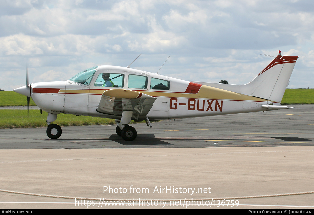 Aircraft Photo of G-BUXN | Beech C23 Sundowner 180 | AirHistory.net #136759