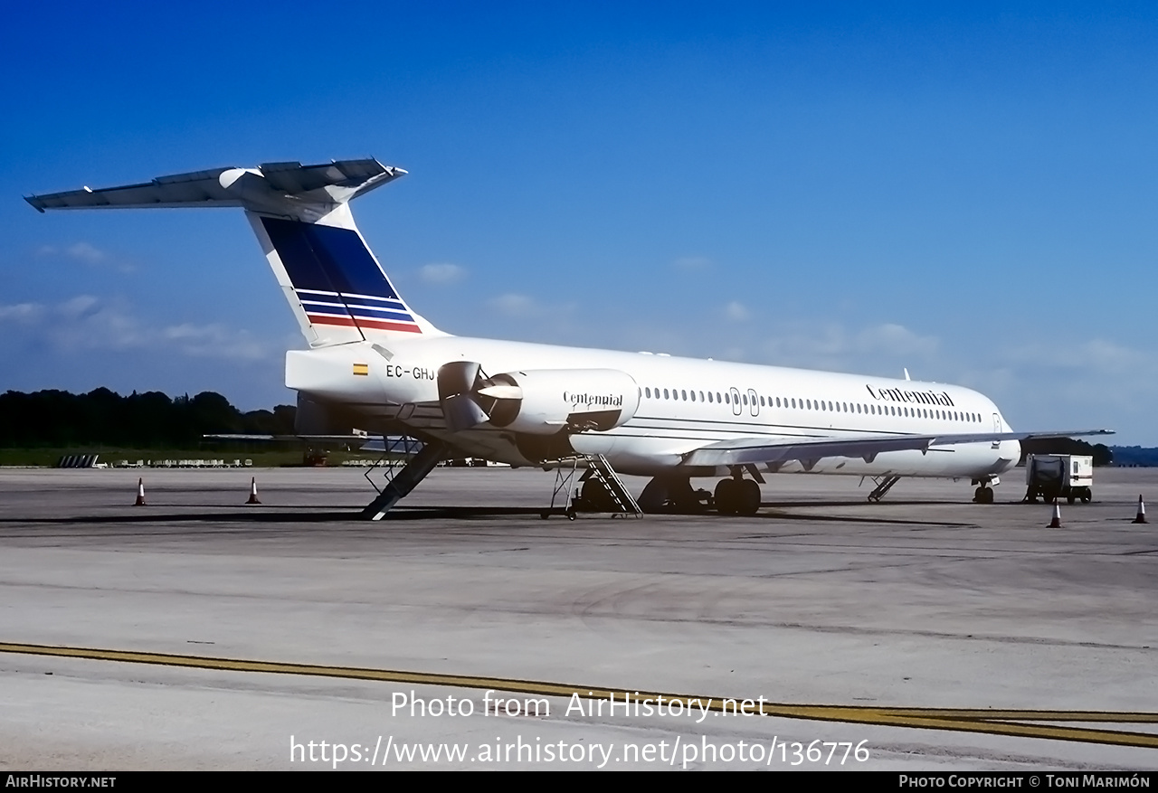 Aircraft Photo of EC-GHJ | McDonnell Douglas MD-83 (DC-9-83) | Centennial Airlines | AirHistory.net #136776