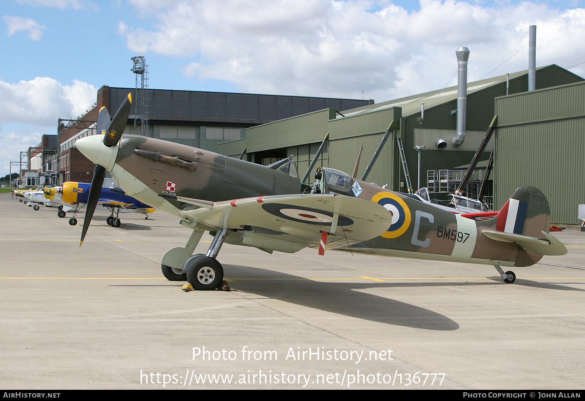 Aircraft Photo of G-MKVB / BM597 | Supermarine 349 Spitfire LF5B | UK - Air Force | AirHistory.net #136777