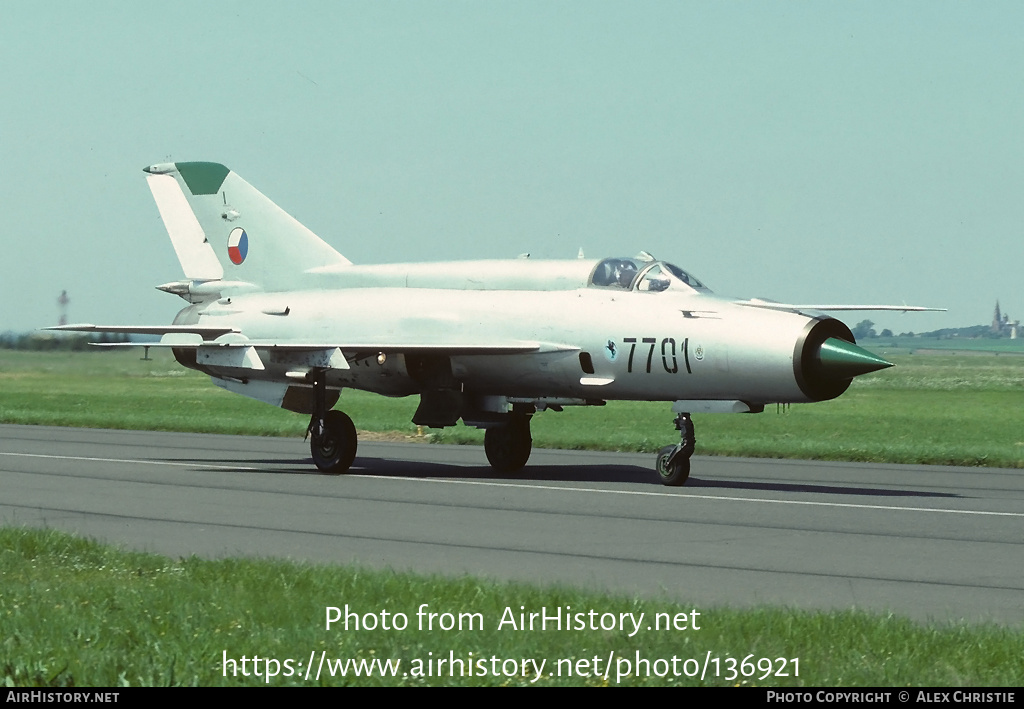 Aircraft Photo of 7701 | Mikoyan-Gurevich MiG-21MF | Czechia - Air Force | AirHistory.net #136921