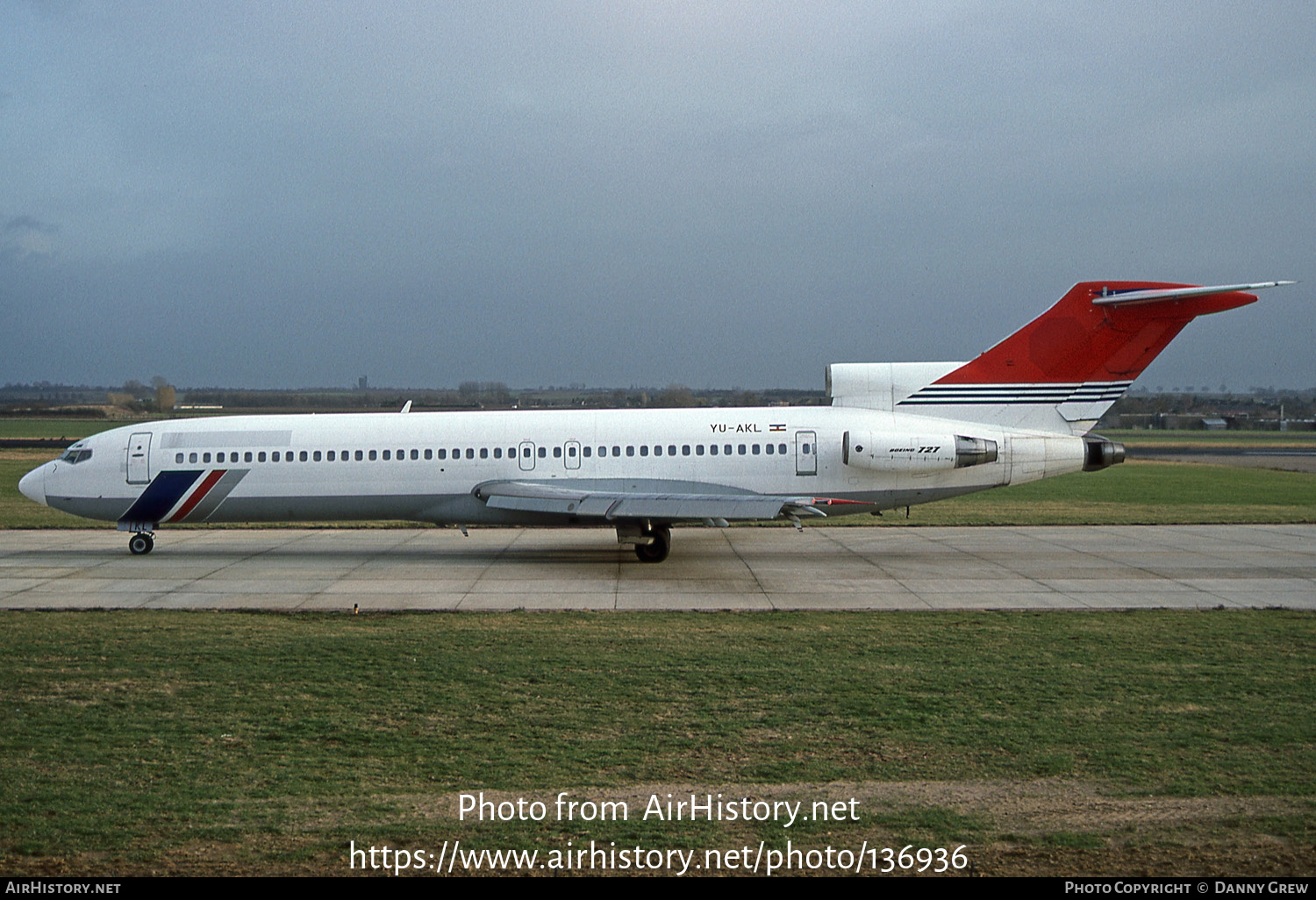 Aircraft Photo of YU-AKL | Boeing 727-2H9/Adv | JAT Yugoslav Airlines - Jugoslovenski Aerotransport | AirHistory.net #136936