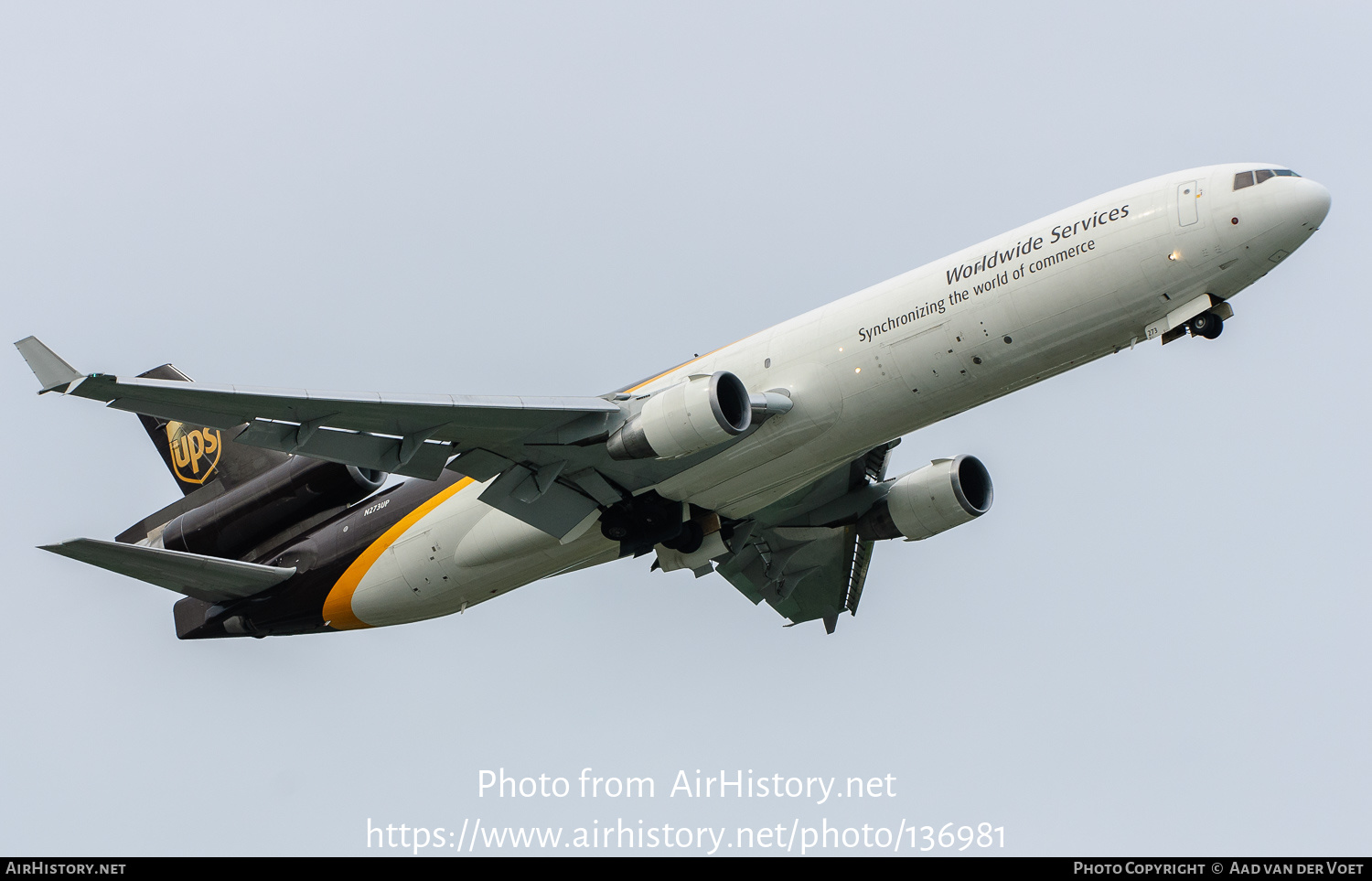 Aircraft Photo of N273UP | McDonnell Douglas MD-11/F | United Parcel Service - UPS | AirHistory.net #136981