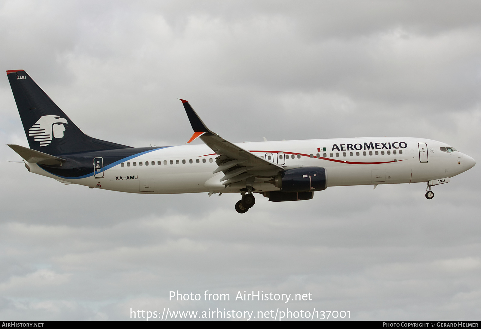 Aircraft Photo of XA-AMU | Boeing 737-852 | AeroMéxico | AirHistory.net #137001