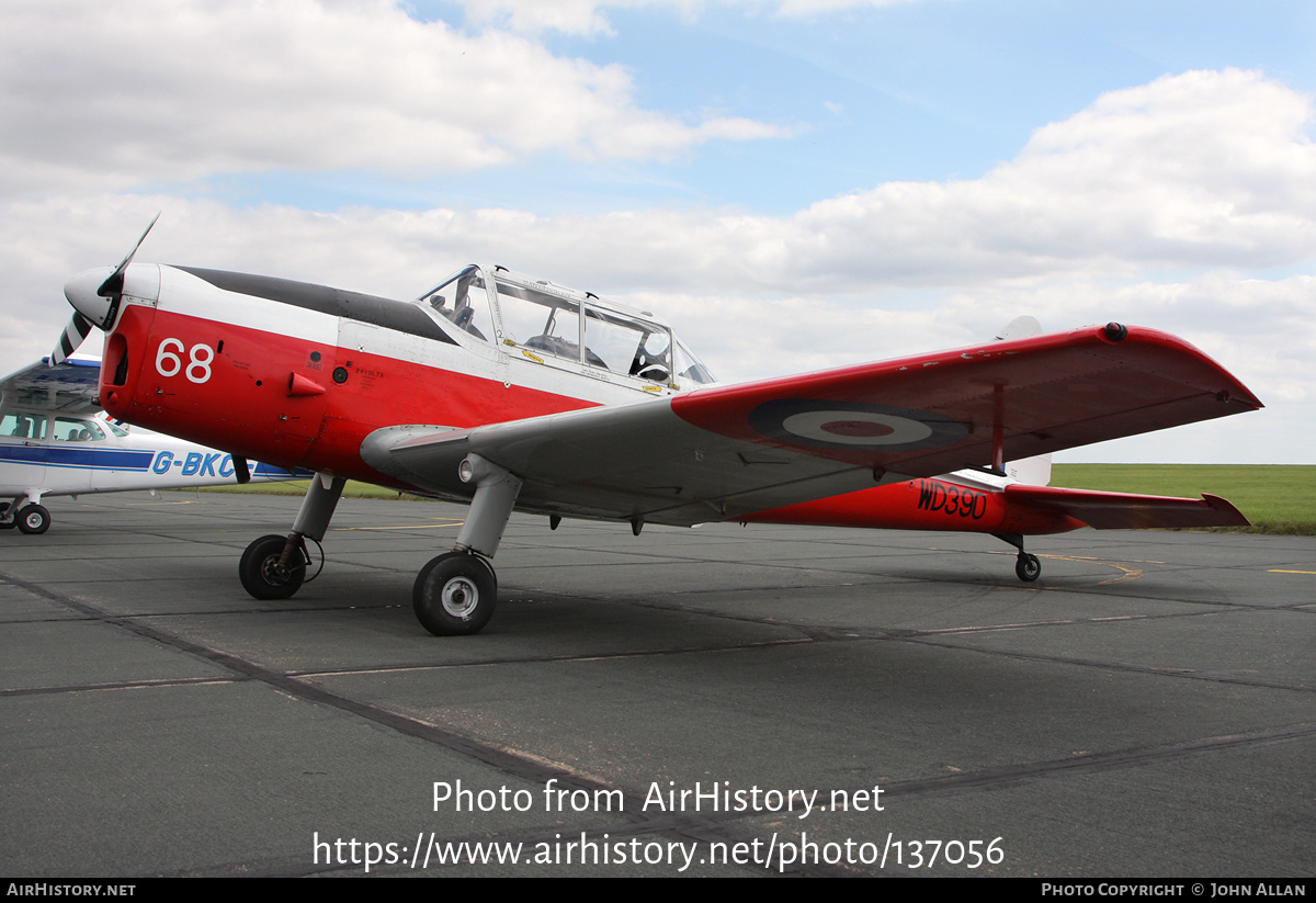 Aircraft Photo of G-BWNK / WD390 | De Havilland DHC-1 Chipmunk Mk22 | UK - Air Force | AirHistory.net #137056