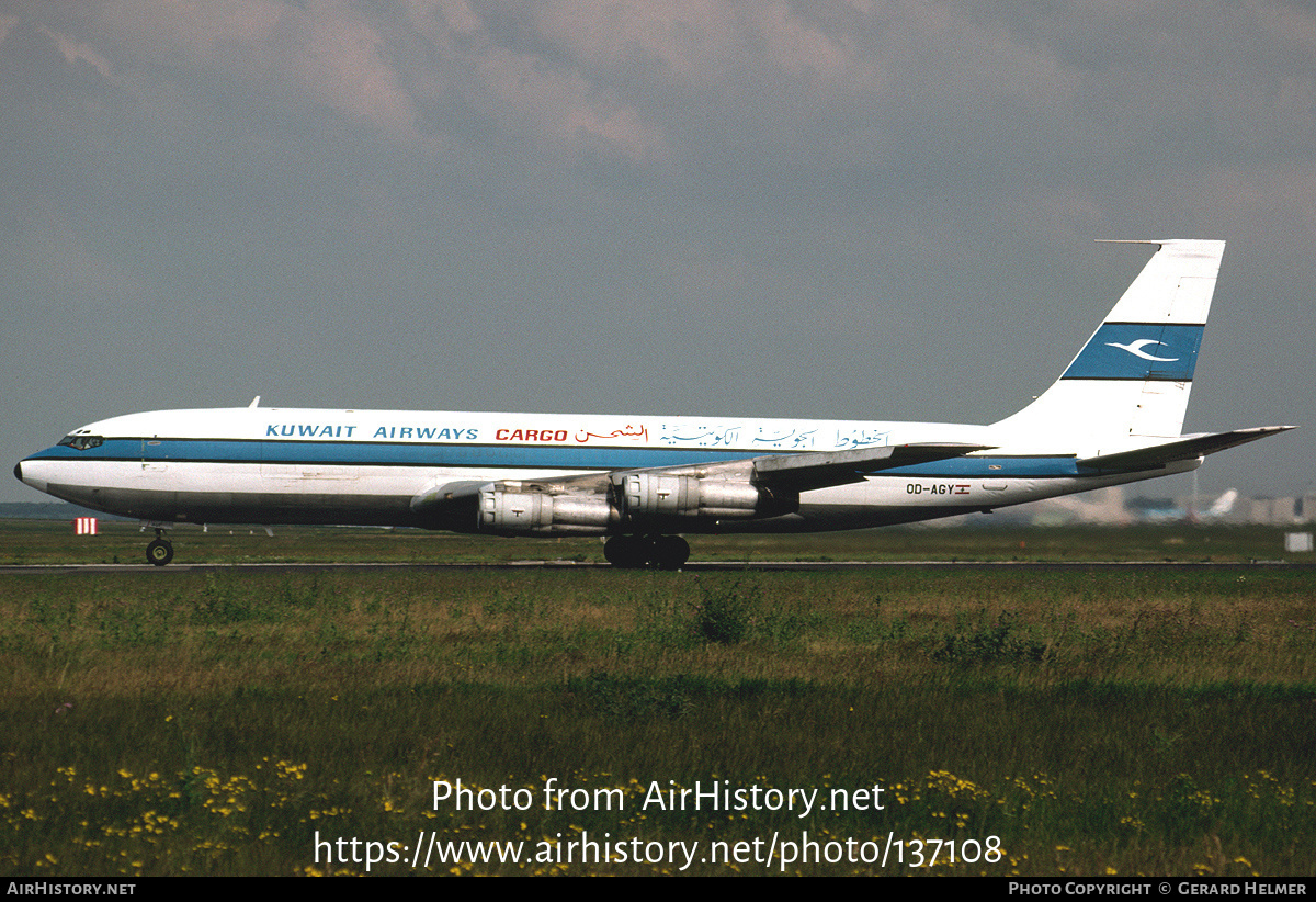 Aircraft Photo of OD-AGY | Boeing 707-327C | Kuwait Airways Cargo | AirHistory.net #137108