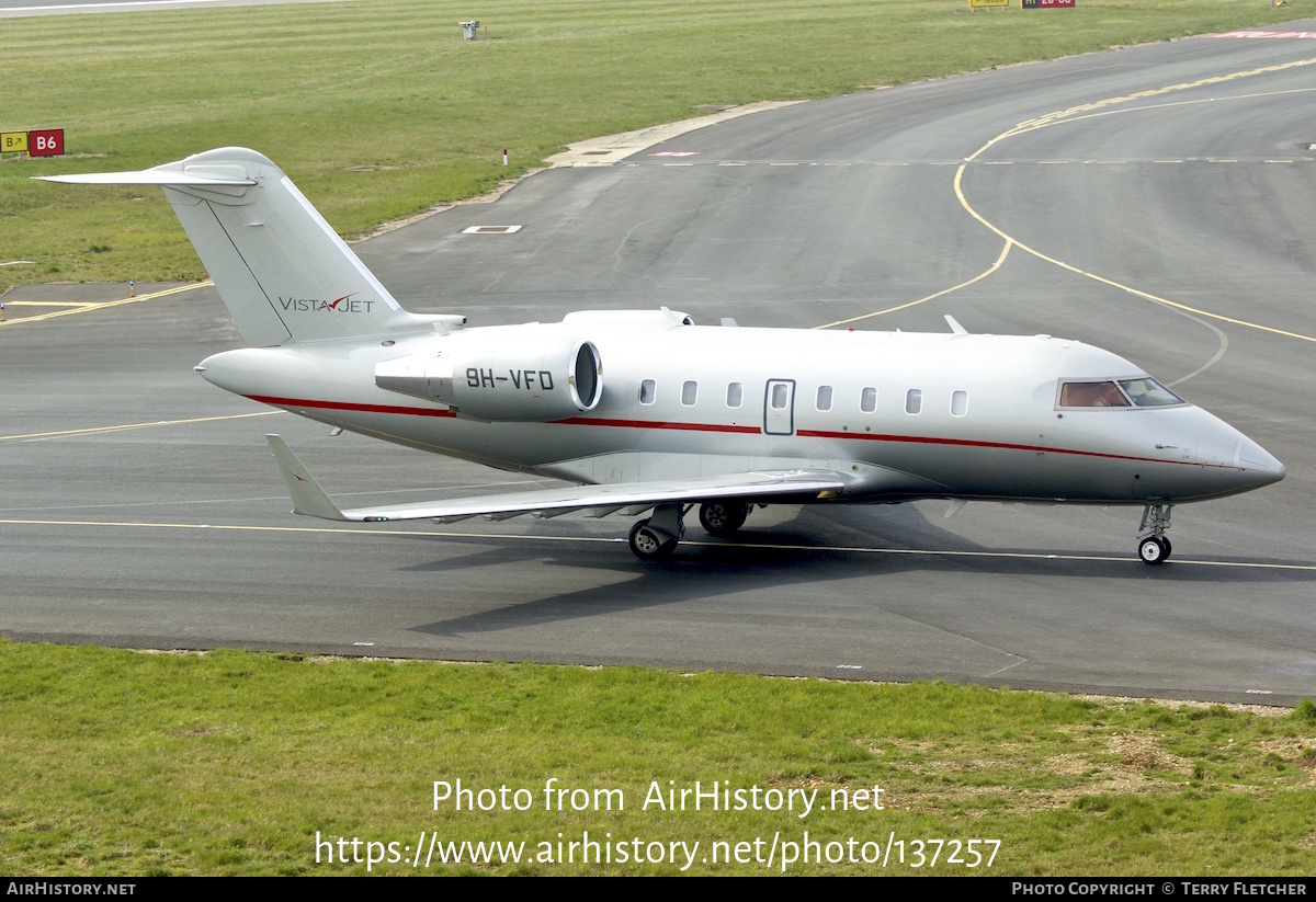 Aircraft Photo of 9H-VFD | Bombardier Challenger 605 (CL-600-2B16) | VistaJet | AirHistory.net #137257