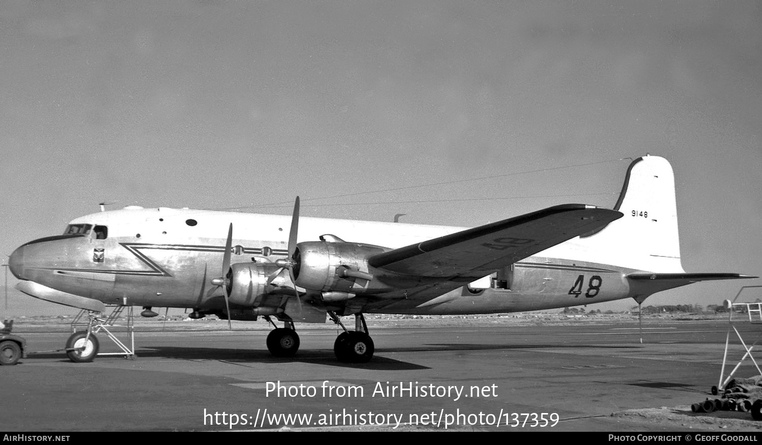 Aircraft Photo of 9148 | Douglas C-54E Skymaster | France - Navy | AirHistory.net #137359