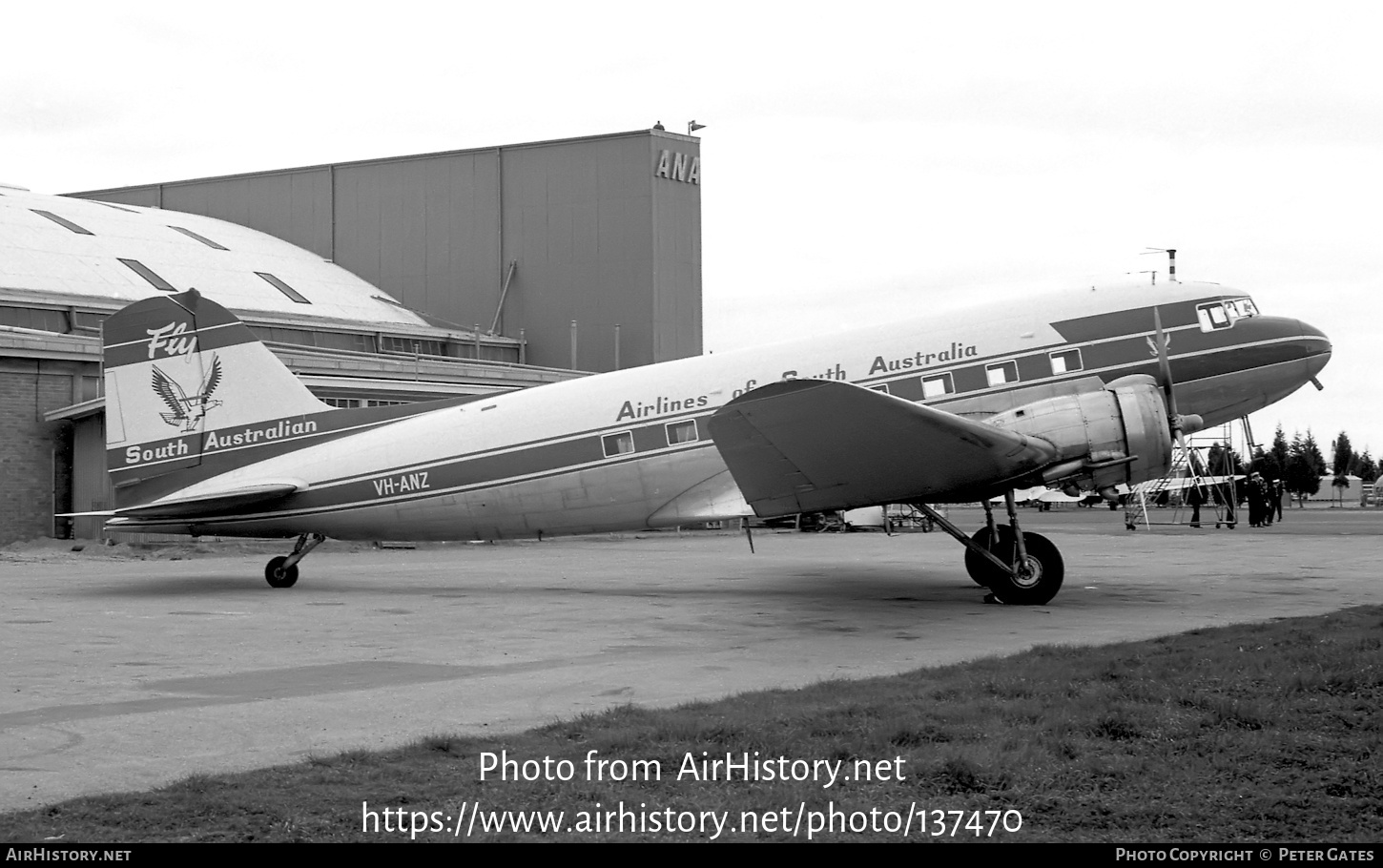 Aircraft Photo of VH-ANZ | Douglas DC-3-G202A | Airlines of South Australia - ASA | AirHistory.net #137470