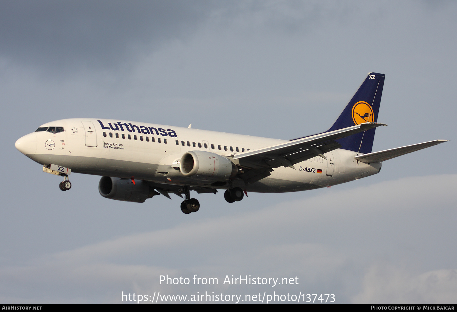 Aircraft Photo of D-ABXZ | Boeing 737-330 | Lufthansa | AirHistory.net #137473