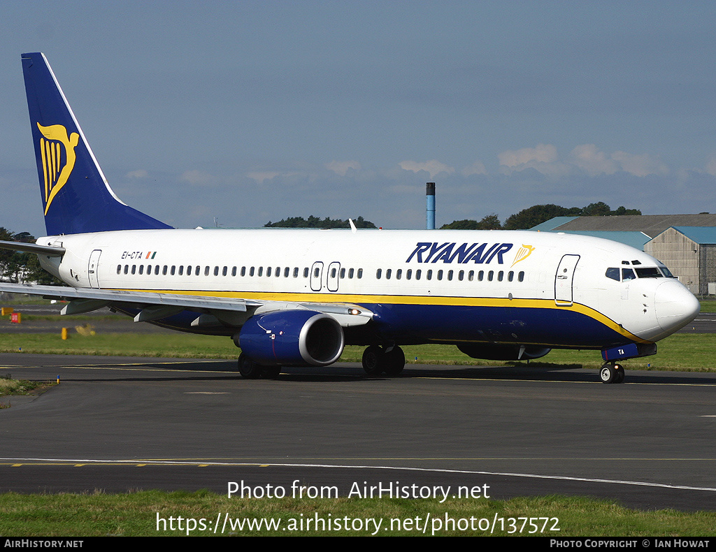 Aircraft Photo of EI-CTA | Boeing 737-8AS | Ryanair | AirHistory.net #137572