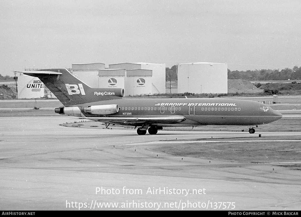 Aircraft Photo of N7296 | Boeing 727-27C | Braniff International Airways | AirHistory.net #137575