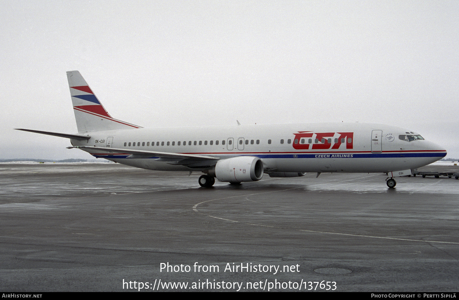 Aircraft Photo of OK-CGI | Boeing 737-49R | ČSA - Czech Airlines | AirHistory.net #137653