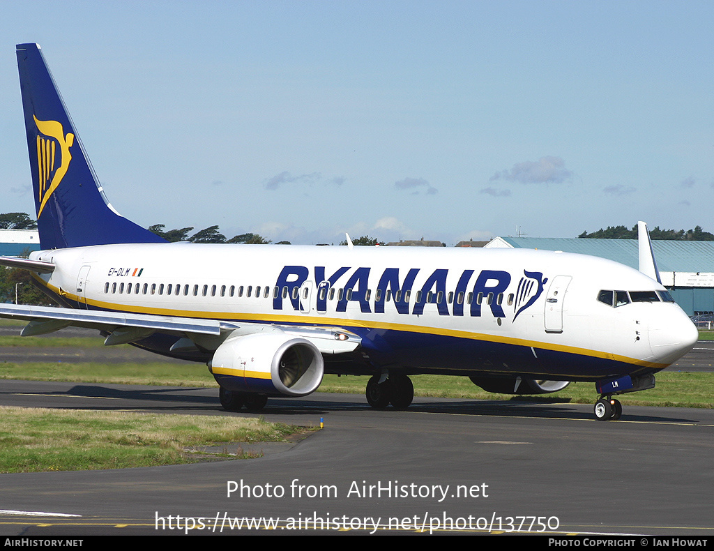 Aircraft Photo of EI-DLM | Boeing 737-8AS | Ryanair | AirHistory.net #137750