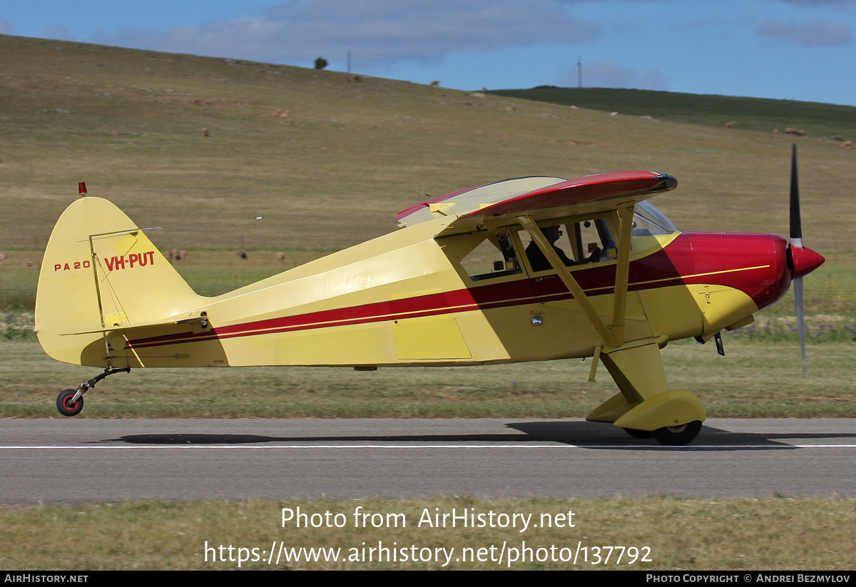 Aircraft Photo of VH-PUT | Piper PA-22/20-160 Pacer | AirHistory.net #137792