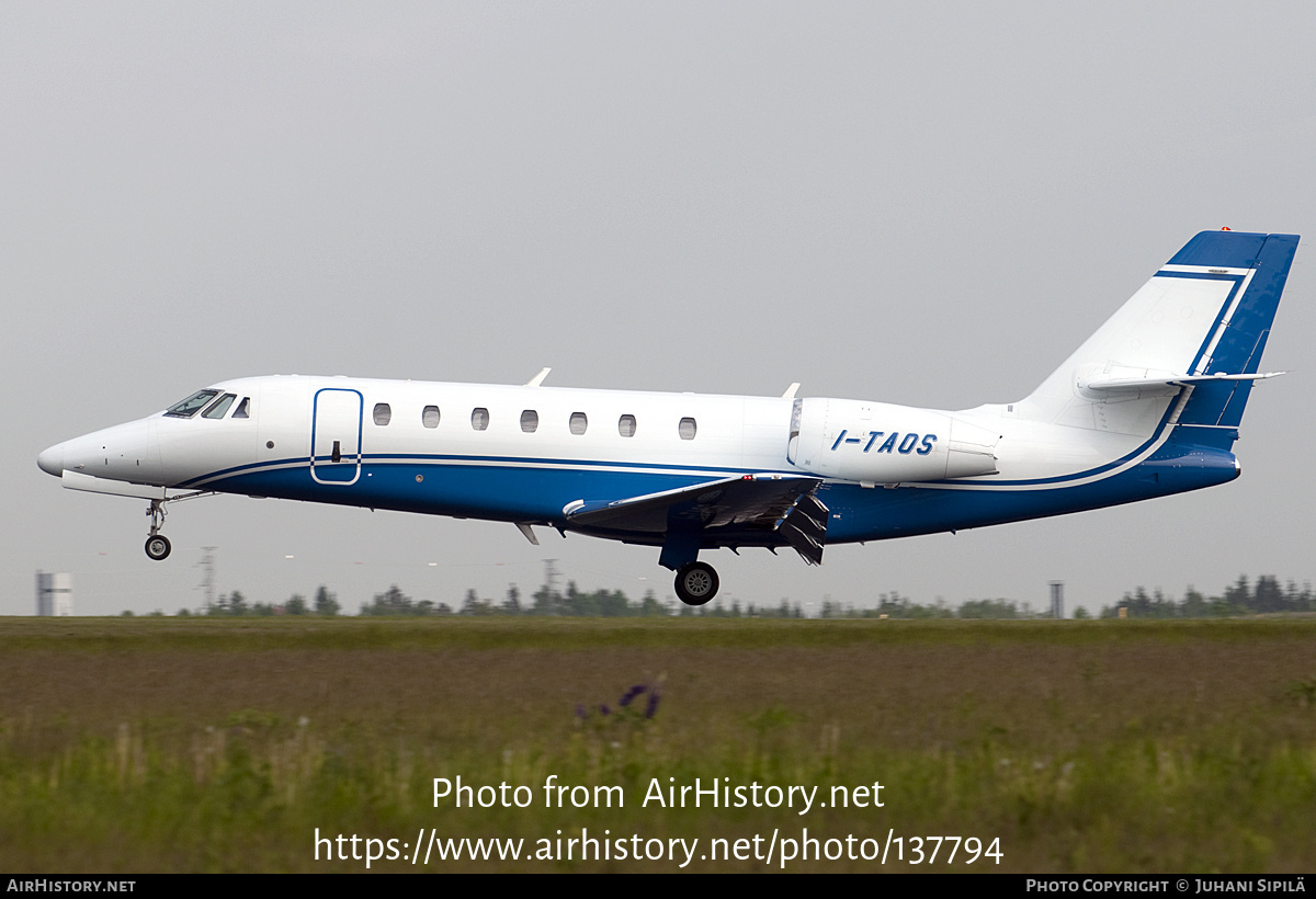 Aircraft Photo of I-TAOS | Cessna 680 Citation Sovereign | AirHistory.net #137794