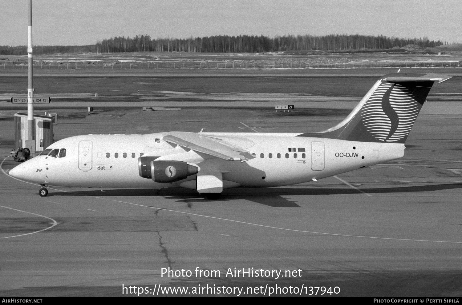 Aircraft Photo of OO-DJW | British Aerospace Avro 146-RJ85 | Delta Air Transport - DAT | AirHistory.net #137940