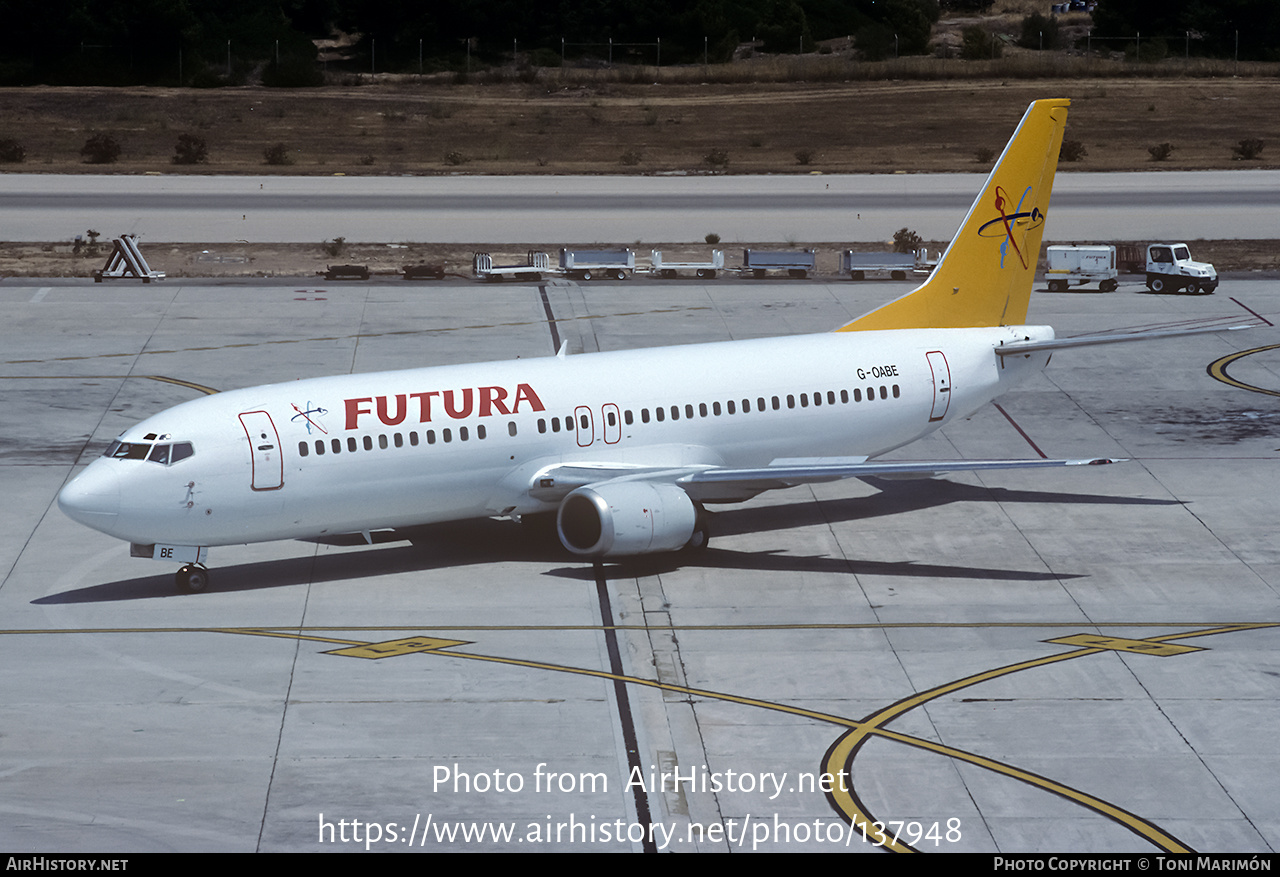 Aircraft Photo of G-OABE | Boeing 737-4Y0 | Futura International Airways | AirHistory.net #137948