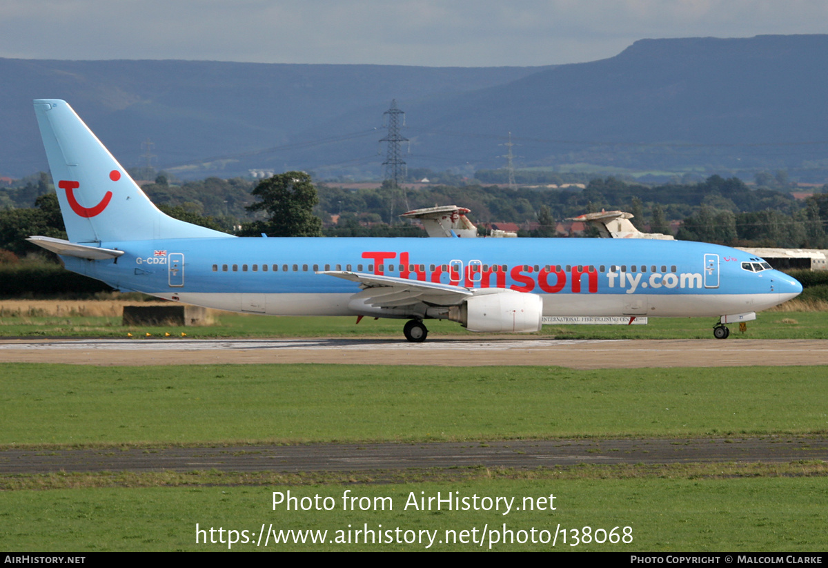 Aircraft Photo of G-CDZI | Boeing 737-804 | Thomsonfly | AirHistory.net #138068