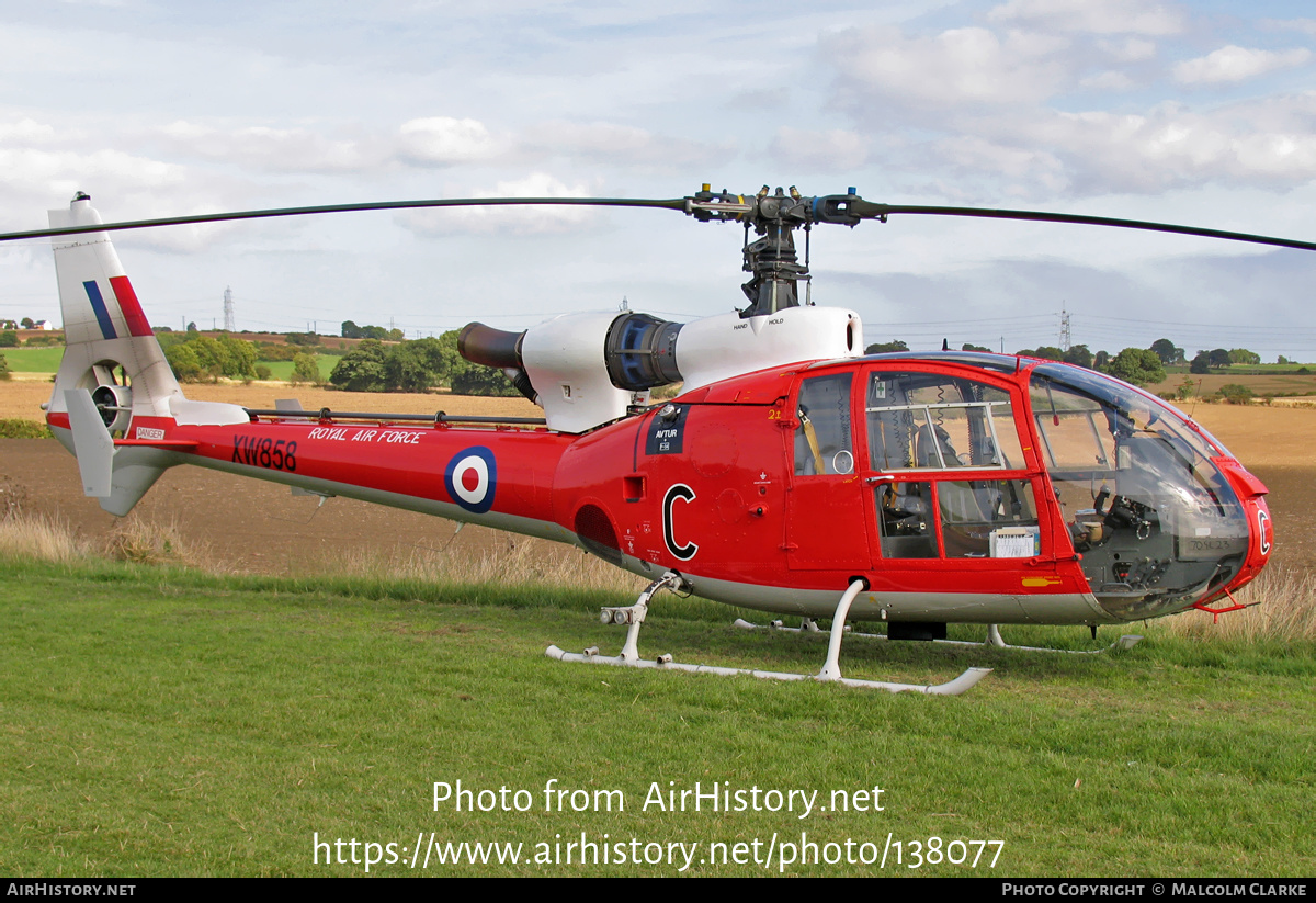 Aircraft Photo of G-DMSS / XW858 | Aerospatiale SA-341D Gazelle HT3 | UK - Air Force | AirHistory.net #138077