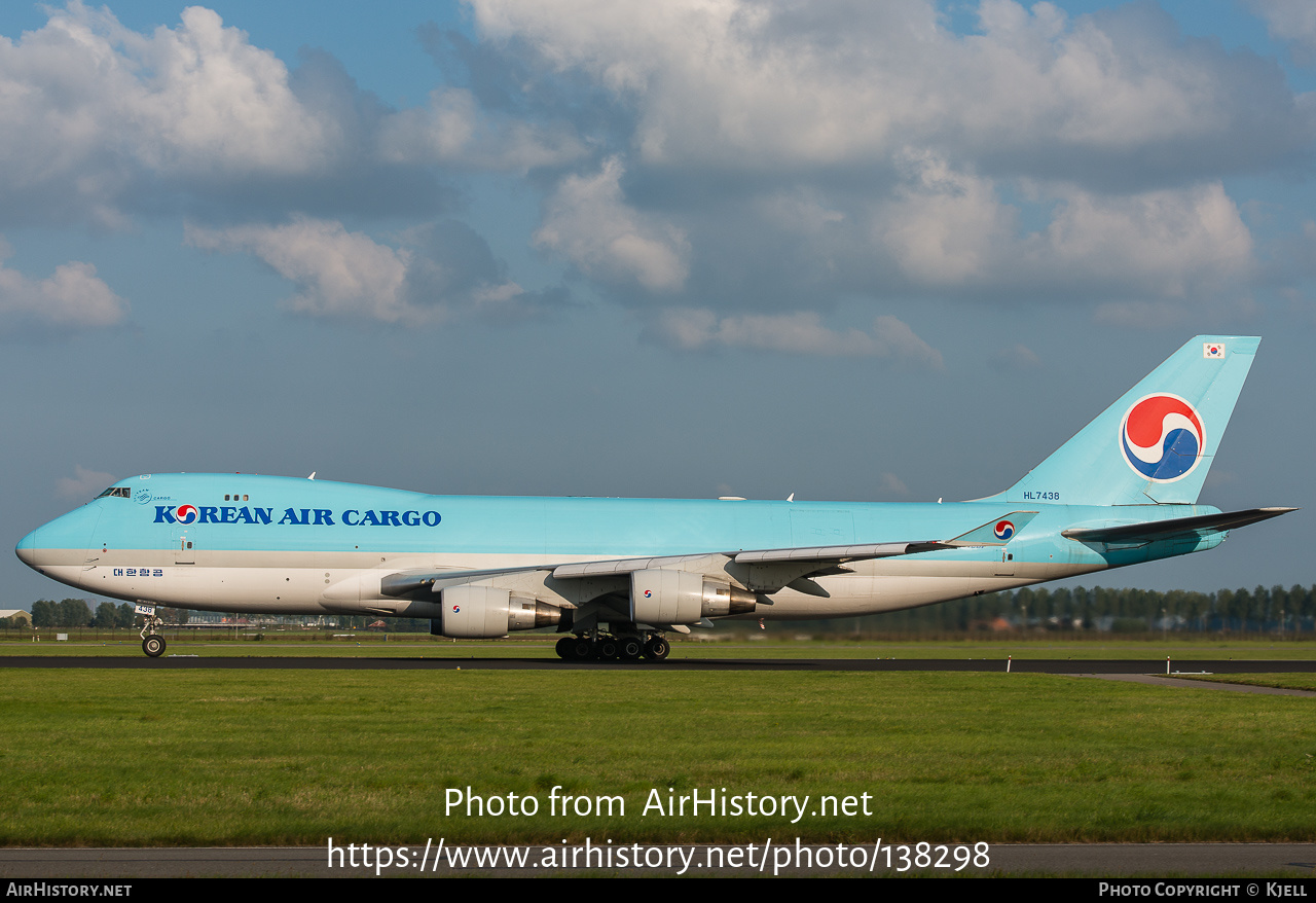 Aircraft Photo of HL7438 | Boeing 747-4B5F/ER/SCD | Korean Air Cargo | AirHistory.net #138298