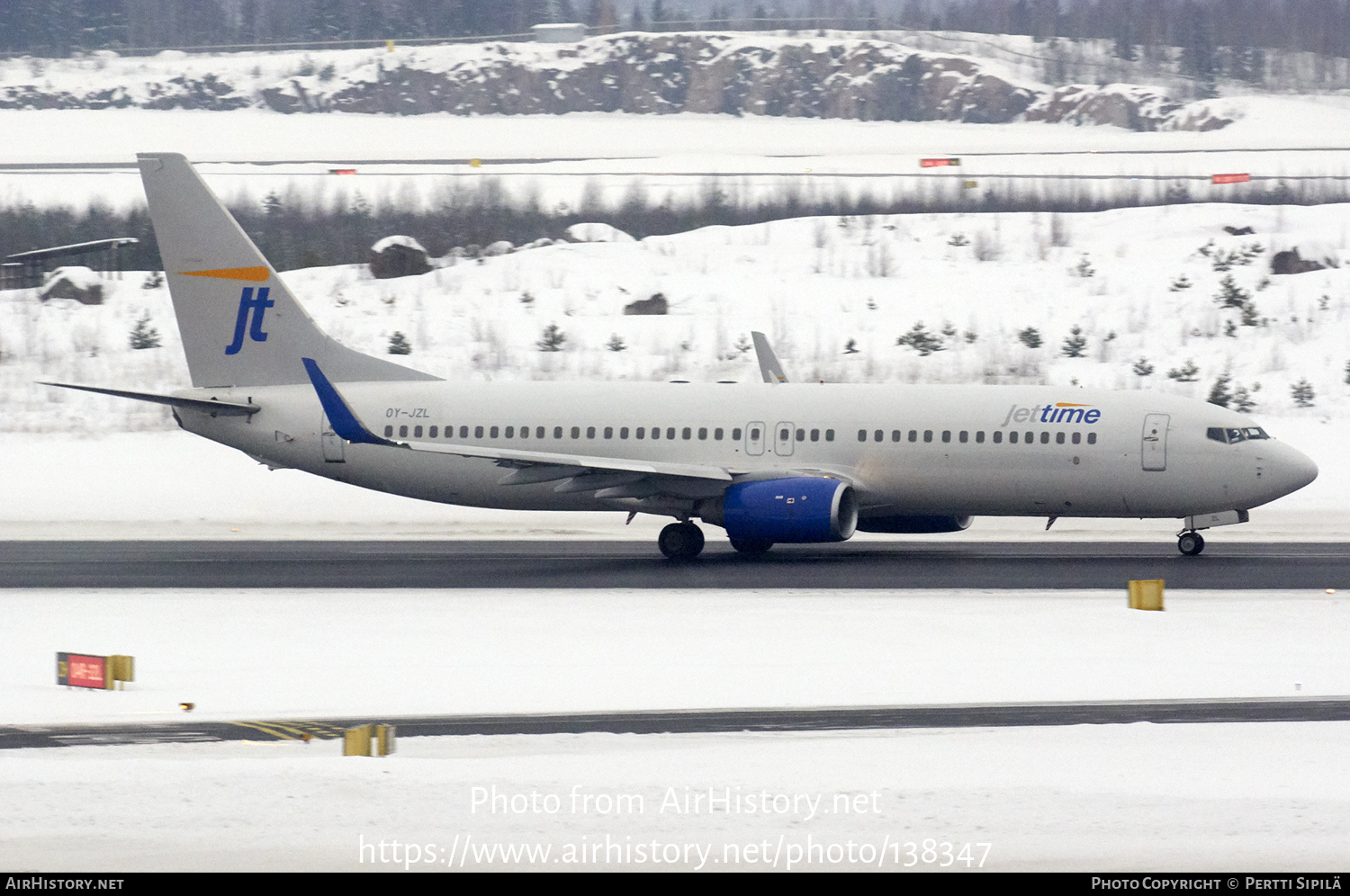 Aircraft Photo of OY-JZL | Boeing 737-804 | Jettime | AirHistory.net #138347