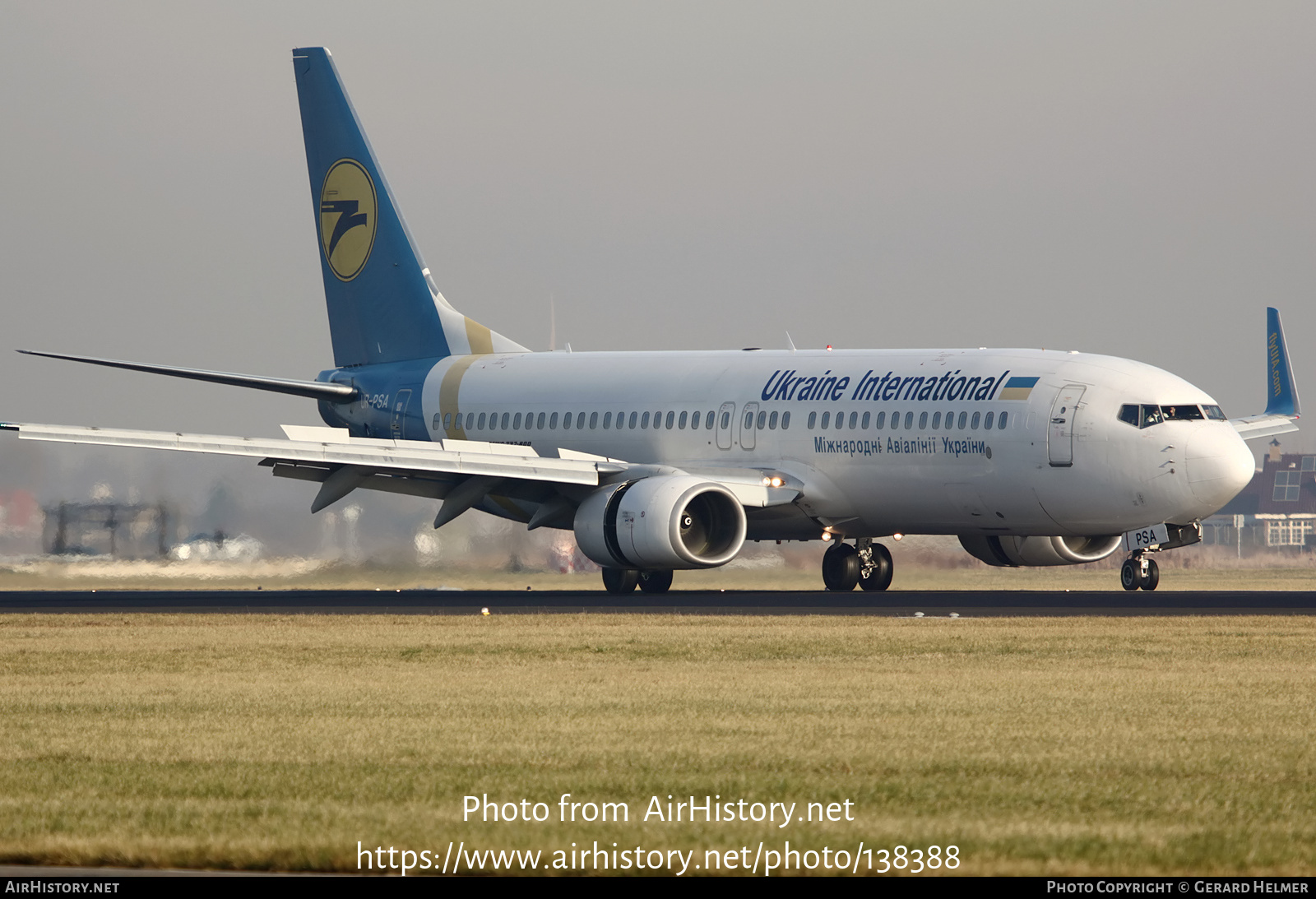 Aircraft Photo of UR-PSA | Boeing 737-8HX | Ukraine International Airlines | AirHistory.net #138388