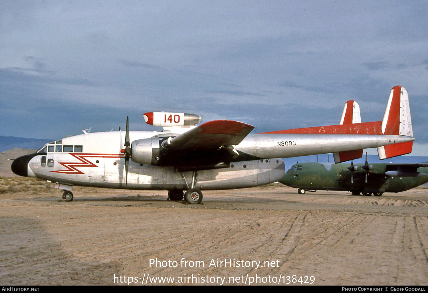 Aircraft Photo of N8093 | Fairchild C-119G(AT) Flying Boxcar | Hawkins & Powers Aviation | AirHistory.net #138429