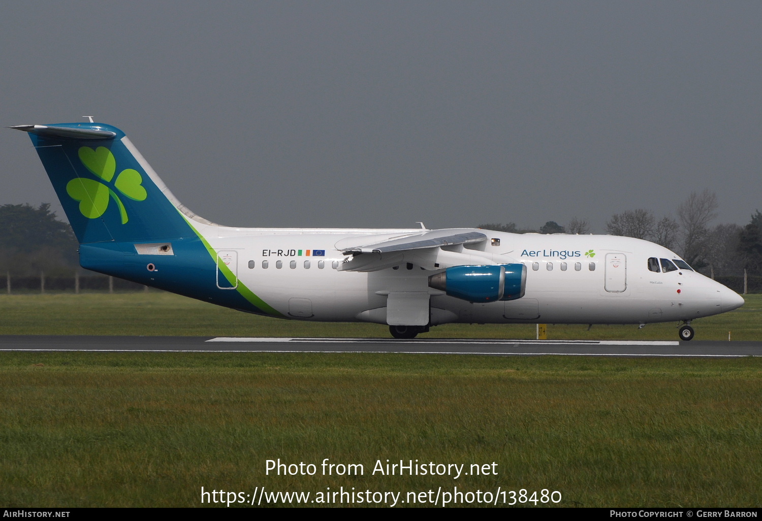 Aircraft Photo of EI-RJD | British Aerospace Avro 146-RJ85 | Aer Lingus | AirHistory.net #138480