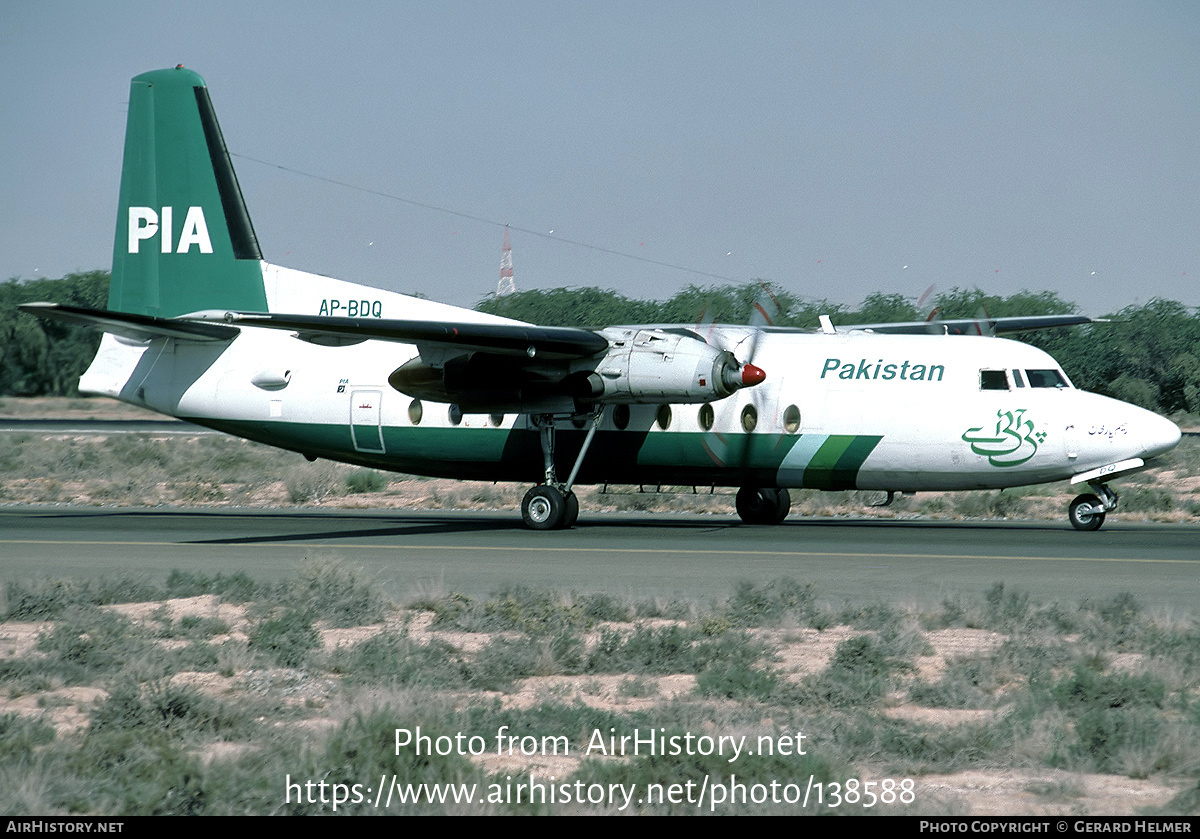 Aircraft Photo of AP-BDQ | Fokker F27-200 Friendship | Pakistan International Airlines - PIA | AirHistory.net #138588