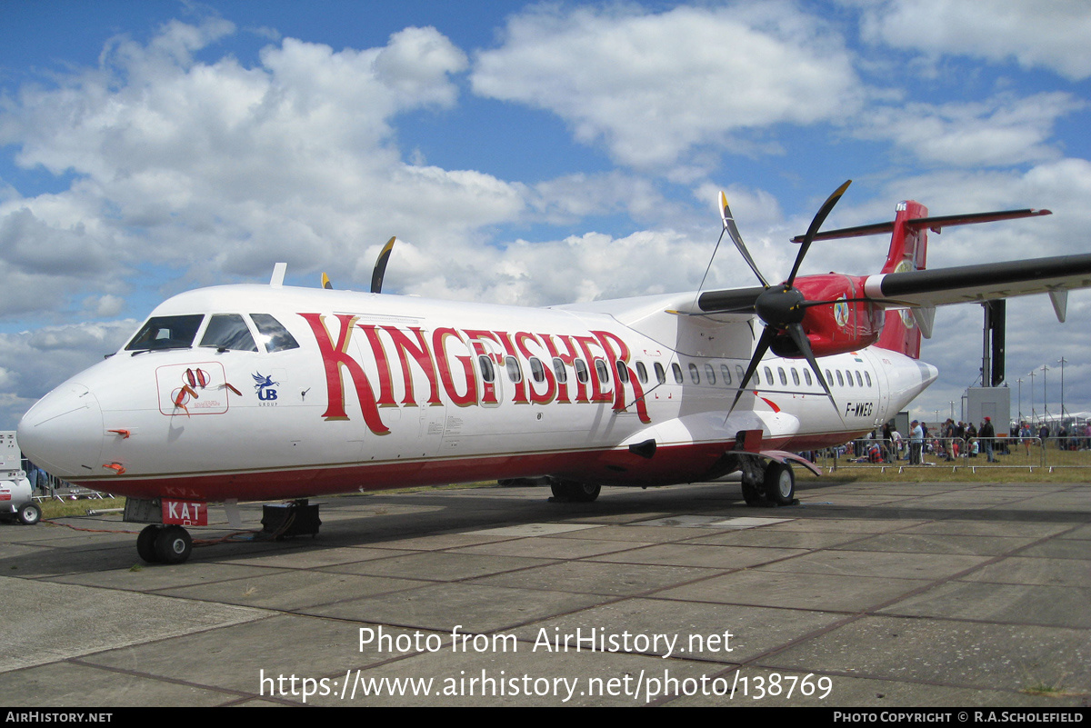 Aircraft Photo of VT-KAT / F-WWEG | ATR ATR-72-500 (ATR-72-212A) | Kingfisher Airlines | AirHistory.net #138769