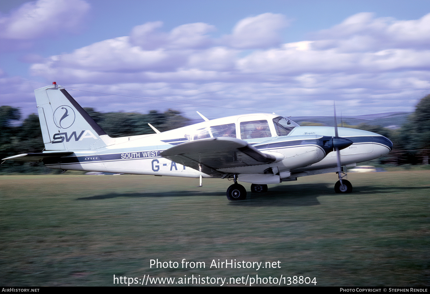 Aircraft Photo of G-ATJZ | Piper PA-23-250 Aztec C | South West Aviation - SWA | AirHistory.net #138804