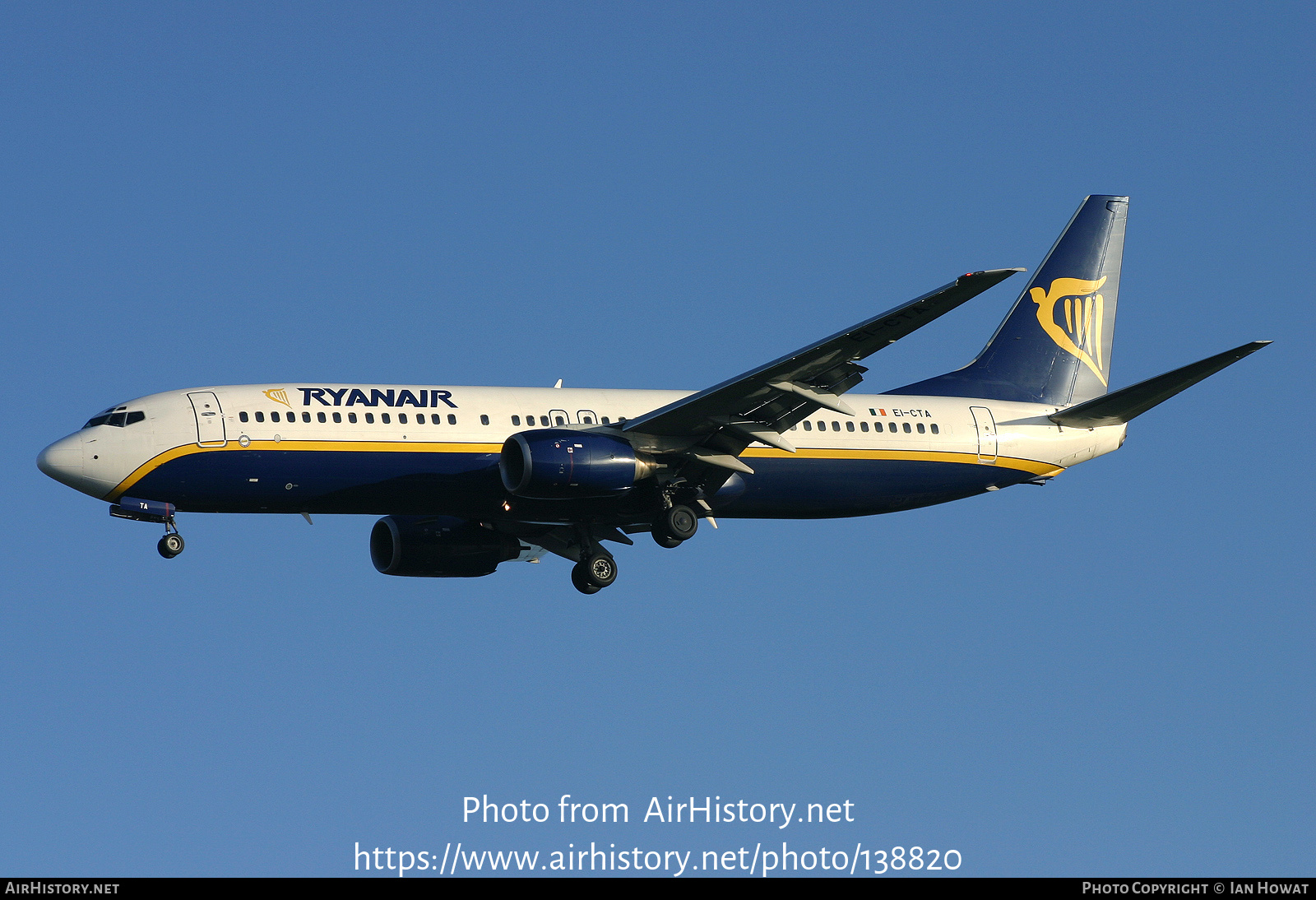 Aircraft Photo of EI-CTA | Boeing 737-8AS | Ryanair | AirHistory.net #138820