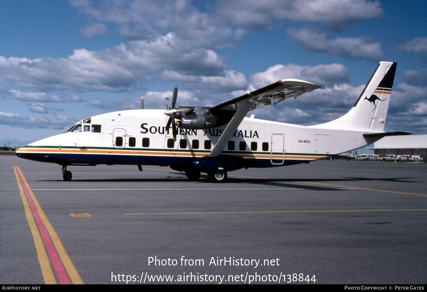 Aircraft Photo of VH-MVX | Short 360-100 | Southern Australia Airlines | AirHistory.net #138844