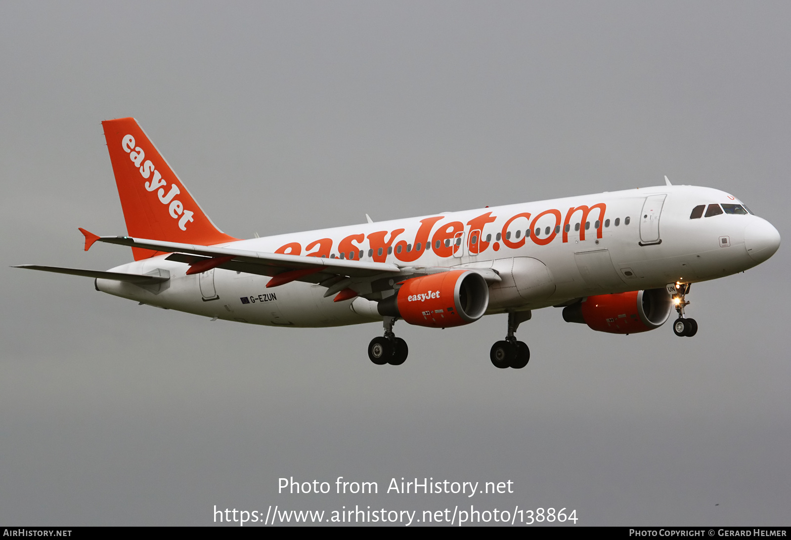 Aircraft Photo of G-EZUN | Airbus A320-214 | EasyJet | AirHistory.net #138864