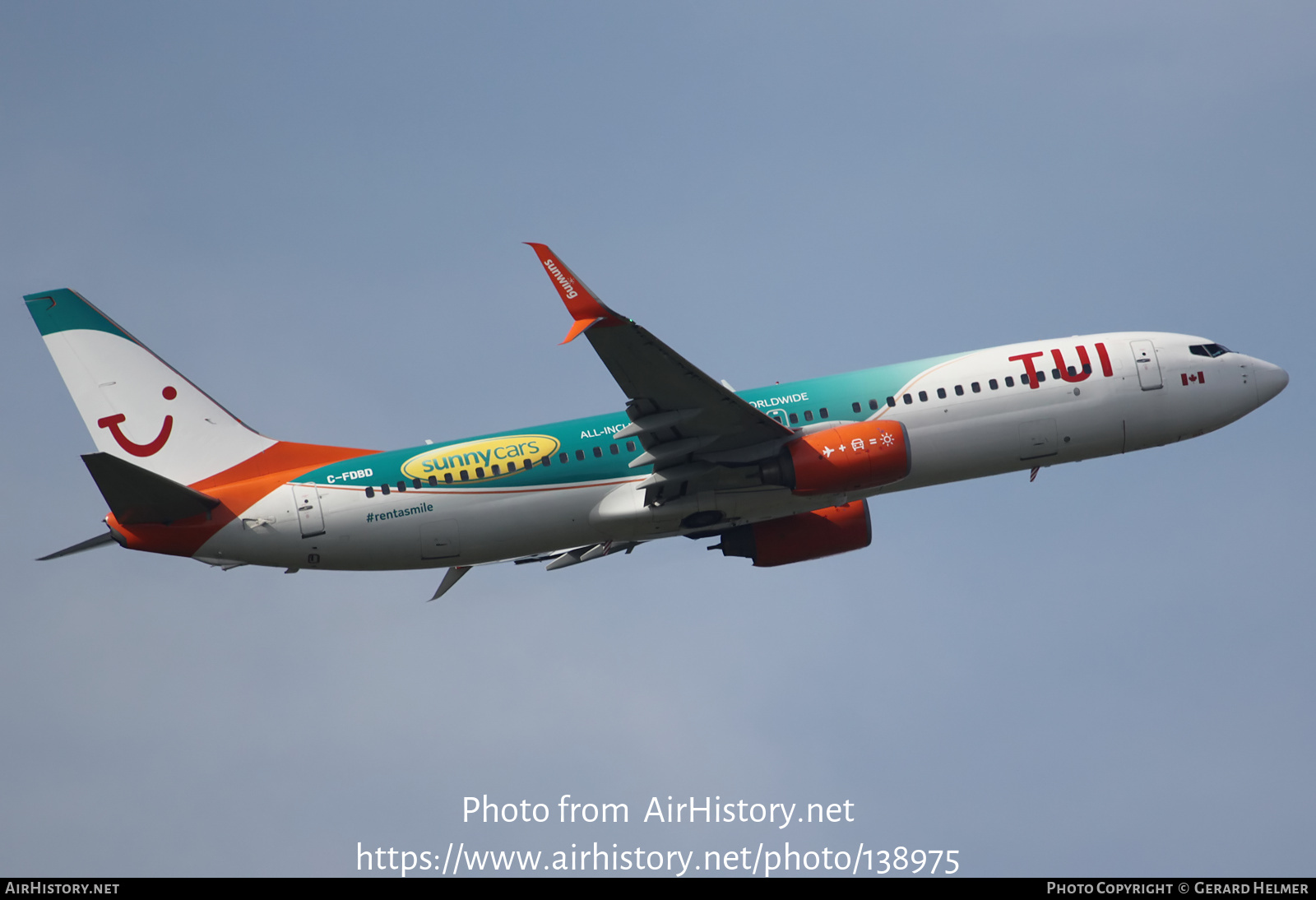 Aircraft Photo of C-FDBD | Boeing 737-8Q8 | TUI | AirHistory.net #138975