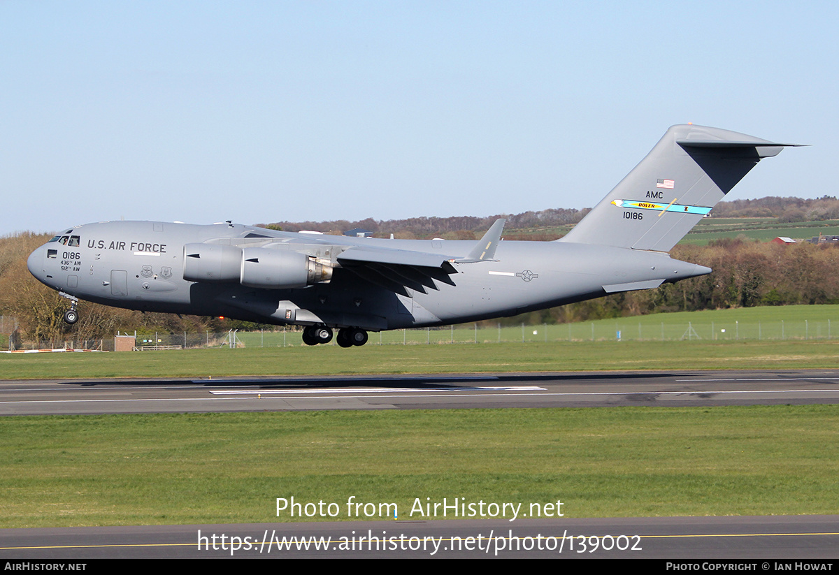 Aircraft Photo of 01-0186 / 10186 | Boeing C-17A Globemaster III | USA - Air Force | AirHistory.net #139002