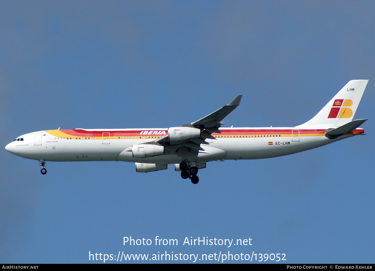 Aircraft Photo of EC-LHM | Airbus A340-313 | Iberia | AirHistory.net #139052