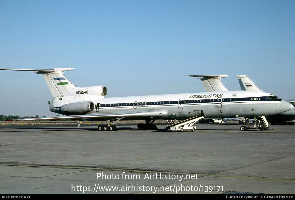 Aircraft Photo of UK-85401 | Tupolev Tu-154B-2 | Uzbekistan Airways | AirHistory.net #139171