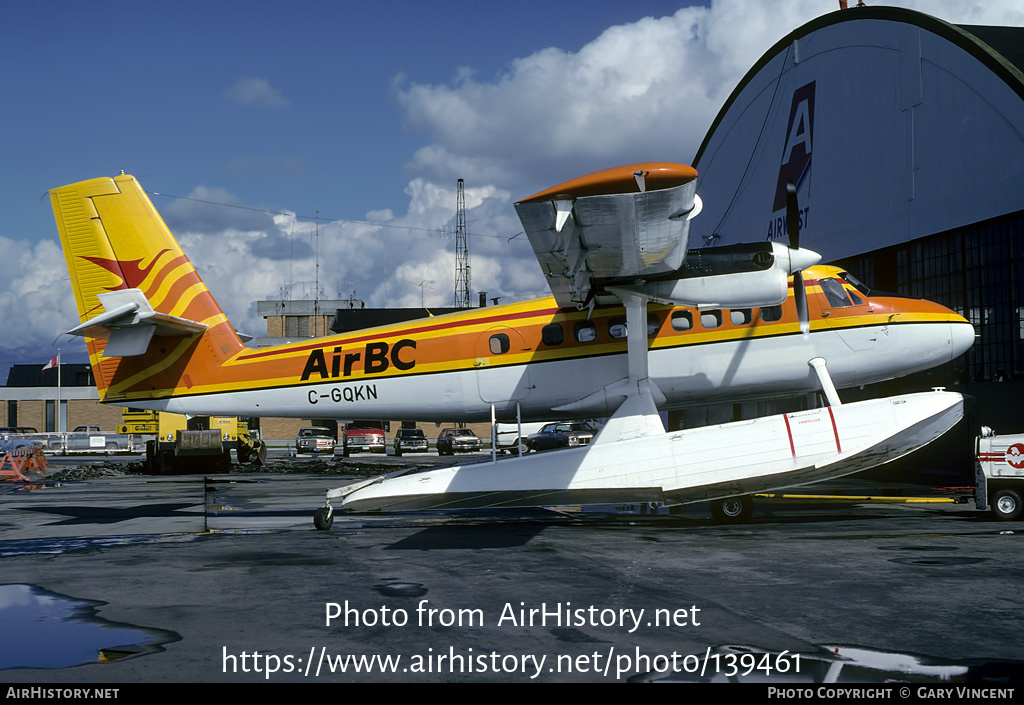 Aircraft Photo of C-GQKN | De Havilland Canada DHC-6-100 Twin Otter | Air BC | AirHistory.net #139461