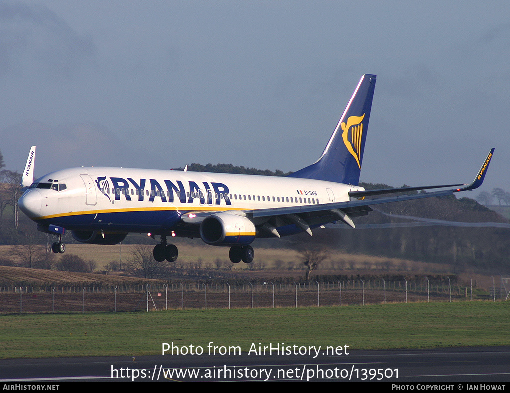 Aircraft Photo of EI-DAW | Boeing 737-8AS | Ryanair | AirHistory.net #139501