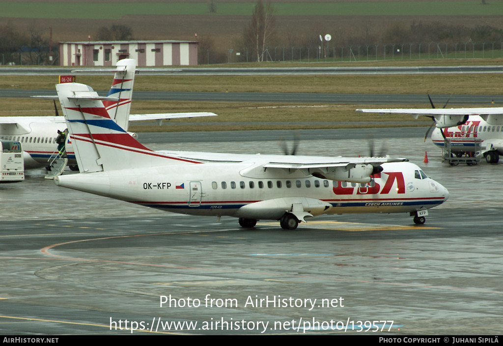 Aircraft Photo of OK-KFP | ATR ATR-42-500 | ČSA - Czech Airlines | AirHistory.net #139577