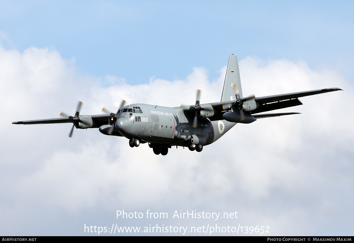 Aircraft Photo of 4180 | Lockheed C-130E Hercules (L-382) | Pakistan - Air Force | AirHistory.net #139652