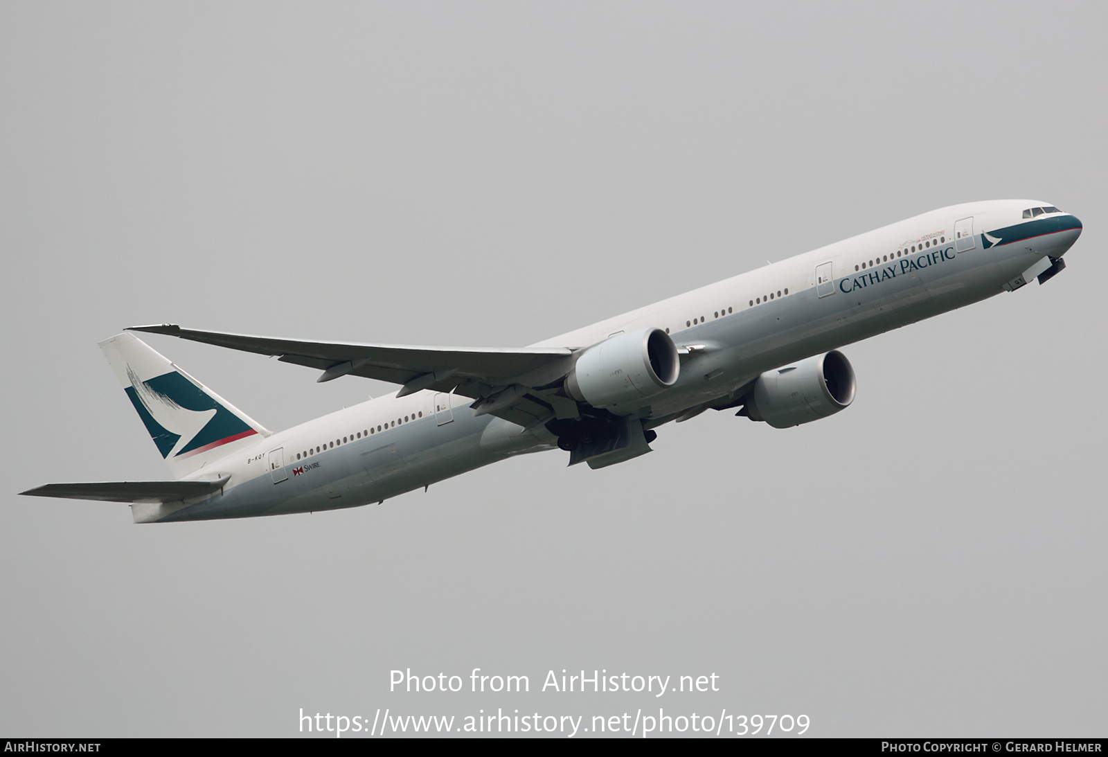 Aircraft Photo of B-KQY | Boeing 777-367/ER | Cathay Pacific Airways | AirHistory.net #139709