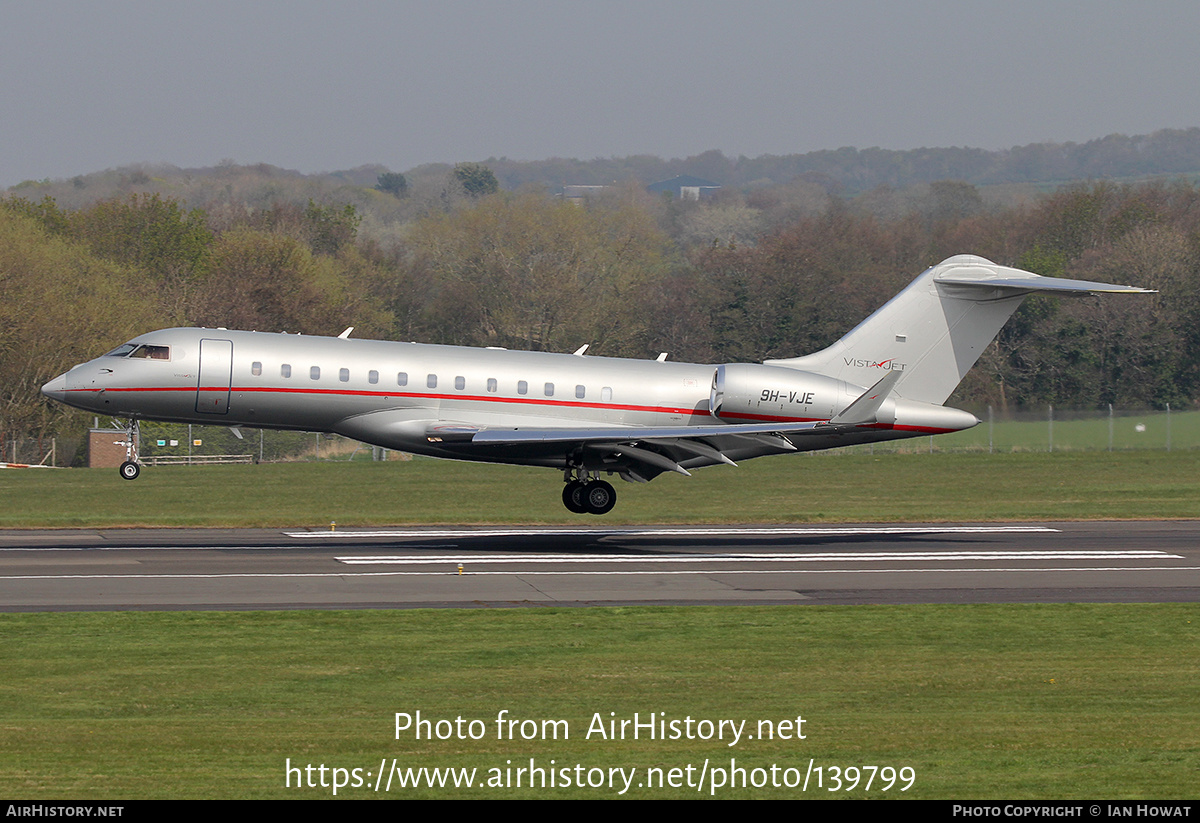 Aircraft Photo of 9H-VJE | Bombardier Global 6000 (BD-700-1A10) | VistaJet | AirHistory.net #139799